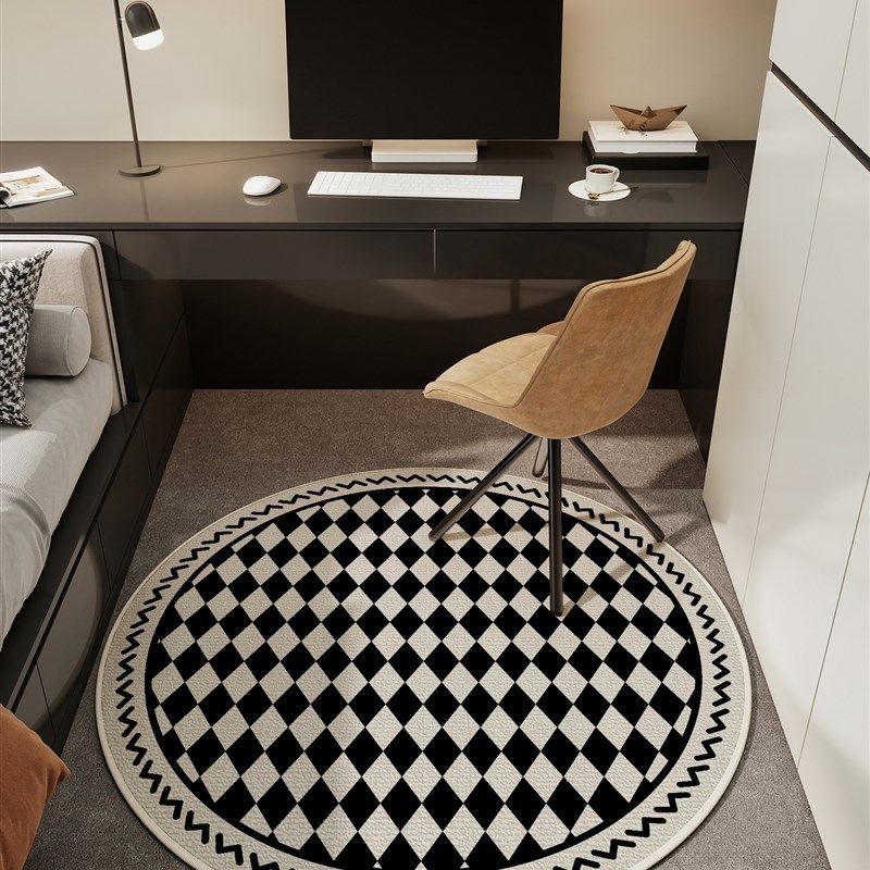 圆形地垫卧室客厅阳台椅子地毯办公室电脑躺椅转椅脚垫电脑椅垫子,淘宝优惠券,粉丝福利购,淘宝优惠卷