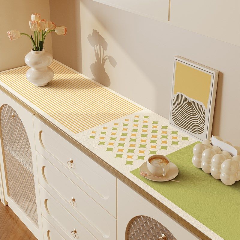 小清新电视柜桌垫免洗防水防油餐边柜台面保护垫玄关鞋柜防尘垫子,淘宝优惠券,粉丝福利购,淘宝优惠卷