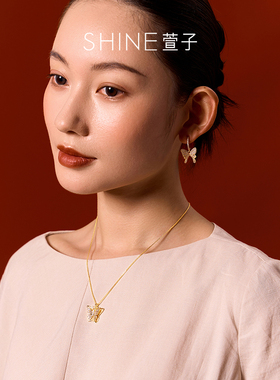 SHINE萱子优雅时尚蝴蝶小项链