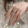 IDOForever cultured diamond crown wedding ring