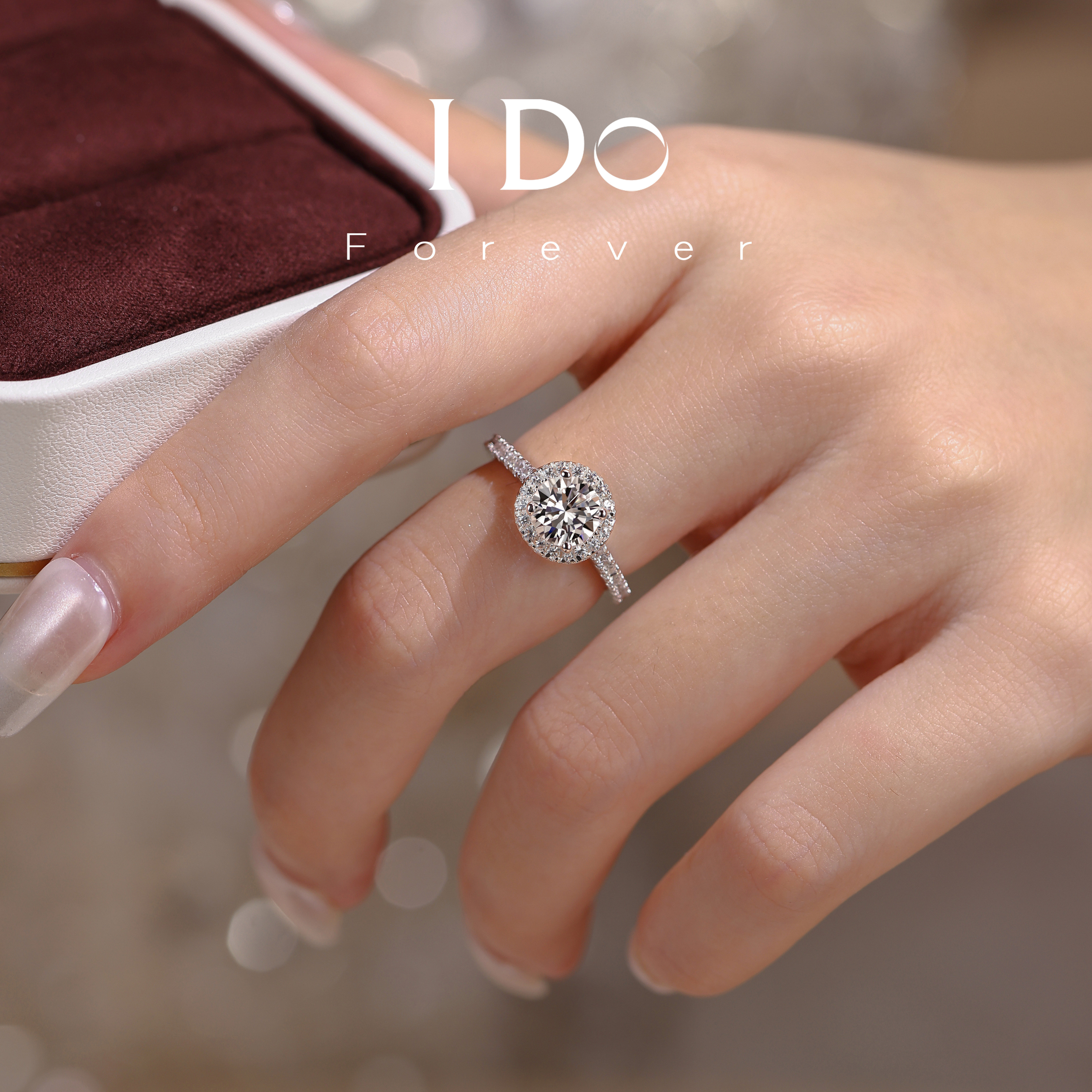 IDOForever cultured diamond one carat diamond ring