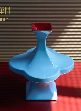 浮笙门Fusen | 海棠纹花瓶新中式陶瓷花器中古摆件新婚礼物