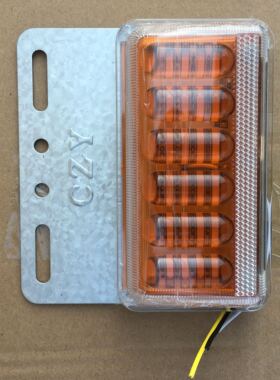 新款5D货车边灯24V12V亮照地防水多功能LED侧灯大车挂车腰灯