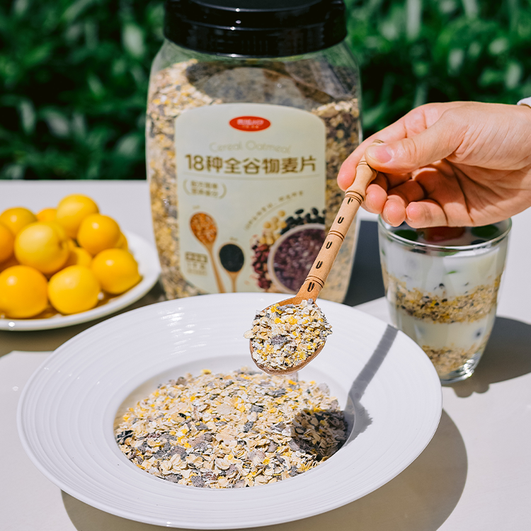 西域小白18种谷物燕麦片早餐即食冲饮官方旗舰店正品谷物桶装1KG,淘宝优惠券,粉丝福利购,淘宝优惠卷