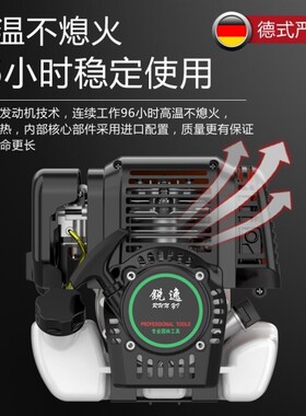 德国汽油割草机四冲程背负式多功能开荒园林家用电动锄地打草松土
