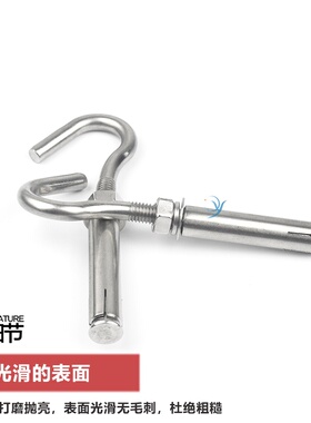 304不锈钢膨胀螺丝 挂钩 万能 膨胀螺栓膨胀钩带钩吊钩M6M8M10