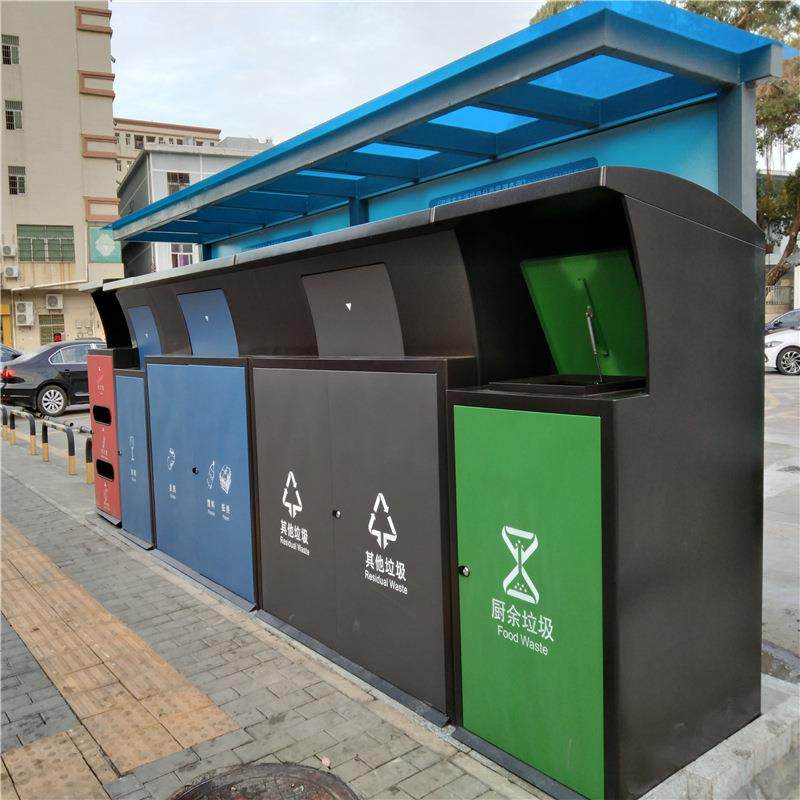深圳4.0新标准户外小区分类垃圾桶外罩环卫街道不锈钢垃圾果皮箱,淘宝优惠券,粉丝福利购,淘宝优惠卷