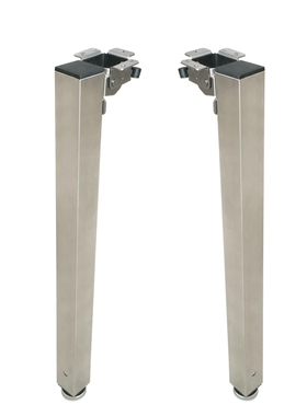 定制桌腿不锈钢可调升降折叠腿玻璃餐桌茶几书桌餐台桌伸缩家具脚