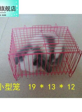 小兔子笼子手提铁丝小兔笼小兔笼松鼠笼小鸟笼鸽子笼荷兰猪运输笼