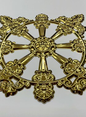 304欧式不锈钢护栏花芽门花配件庭院围护栏防盗网窗花装饰板压花