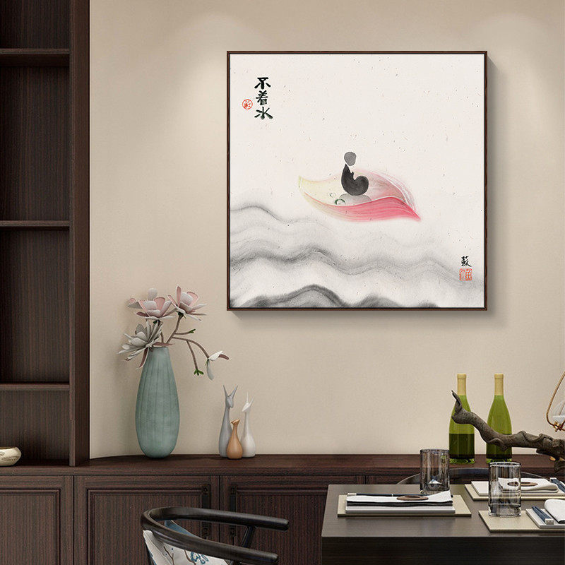 客厅装饰画新中式锦鲤鱼壁画中国风挂画玄关过道餐厅墙画,淘宝优惠券,粉丝福利购,淘宝优惠卷