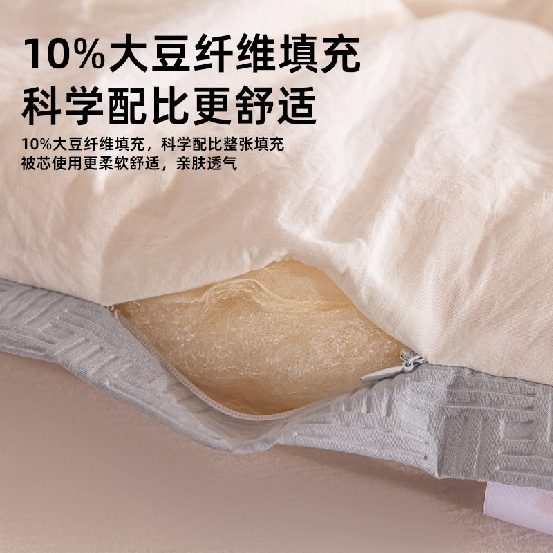 「次日达」大豆纤维被子冬季加厚保暖春秋款四季通用学生宿舍加厚,淘宝优惠券,粉丝福利购,淘宝优惠卷