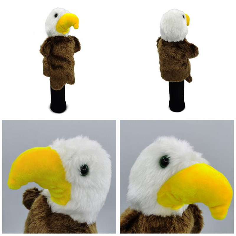 Animal golf club set, wooden club set, plush iron and wood club set, club cap cover, chicken leg pole set, head protective cover