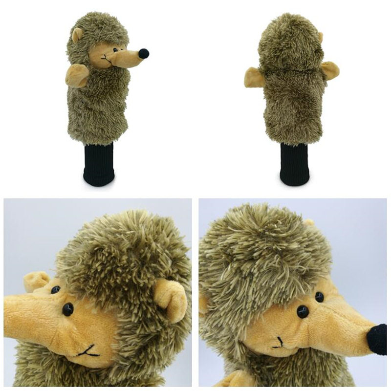 Animal golf club set, wooden club set, plush iron and wood club set, club cap cover, chicken leg pole set, head protective cover