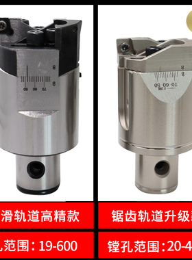 双刃粗镗镗刀加工中心镗刀可调式 bt40BT50镗刀刀杆铣床镗刀RBH