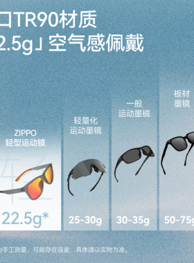 ZIPPO太阳镜偏光户外变色男款跑步登山徒步垂钓防紫外线运动眼镜