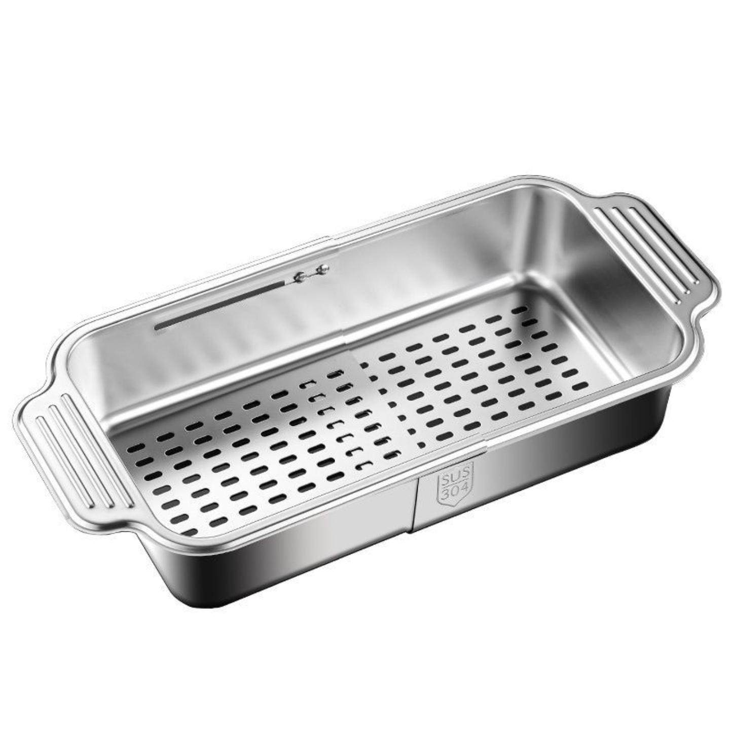 伸缩不锈钢沥水篮单水池厨房洗菜盆水果水槽沥水架收纳置物架,淘宝优惠券,粉丝福利购,淘宝优惠卷