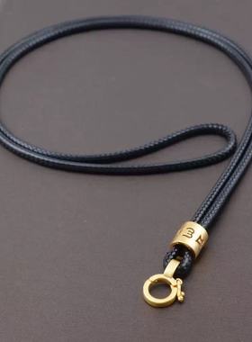 非金属布艺黑色项链吊坠绳