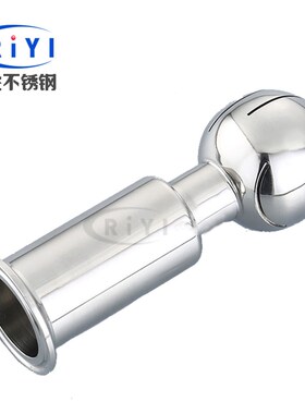 不锈钢304食品卫生级旋转快装清洗球卡箍式喷淋球360度内螺纹插销