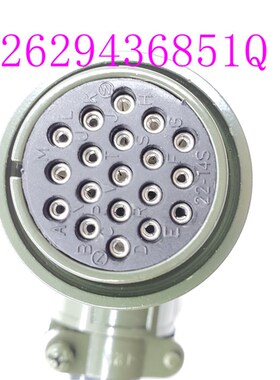 航空插头直MS3106A22-14S MS3102A22-14P 19芯防水连接器5015美标