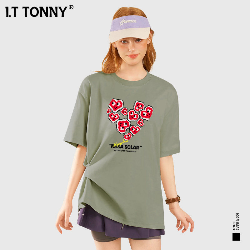 潮牌I.T TONNY官方旗舰店2026新款夏季短袖情侣百搭T恤半袖衫DBY