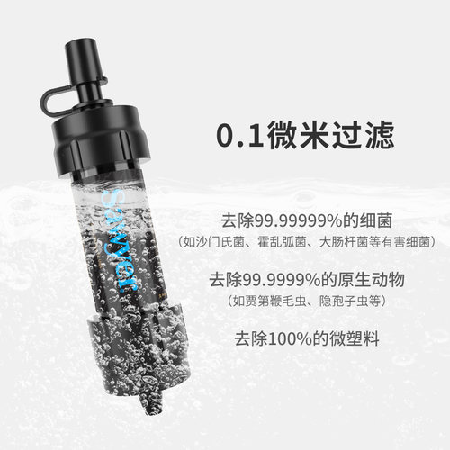 Sawyer净水器索耶户外探险水源迷你过滤器旅行便携清水SP105 黑色 - 图0