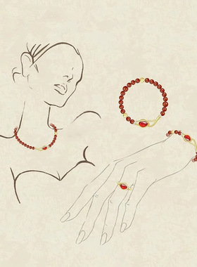 小灵蛇本命年红石手串女2026新款