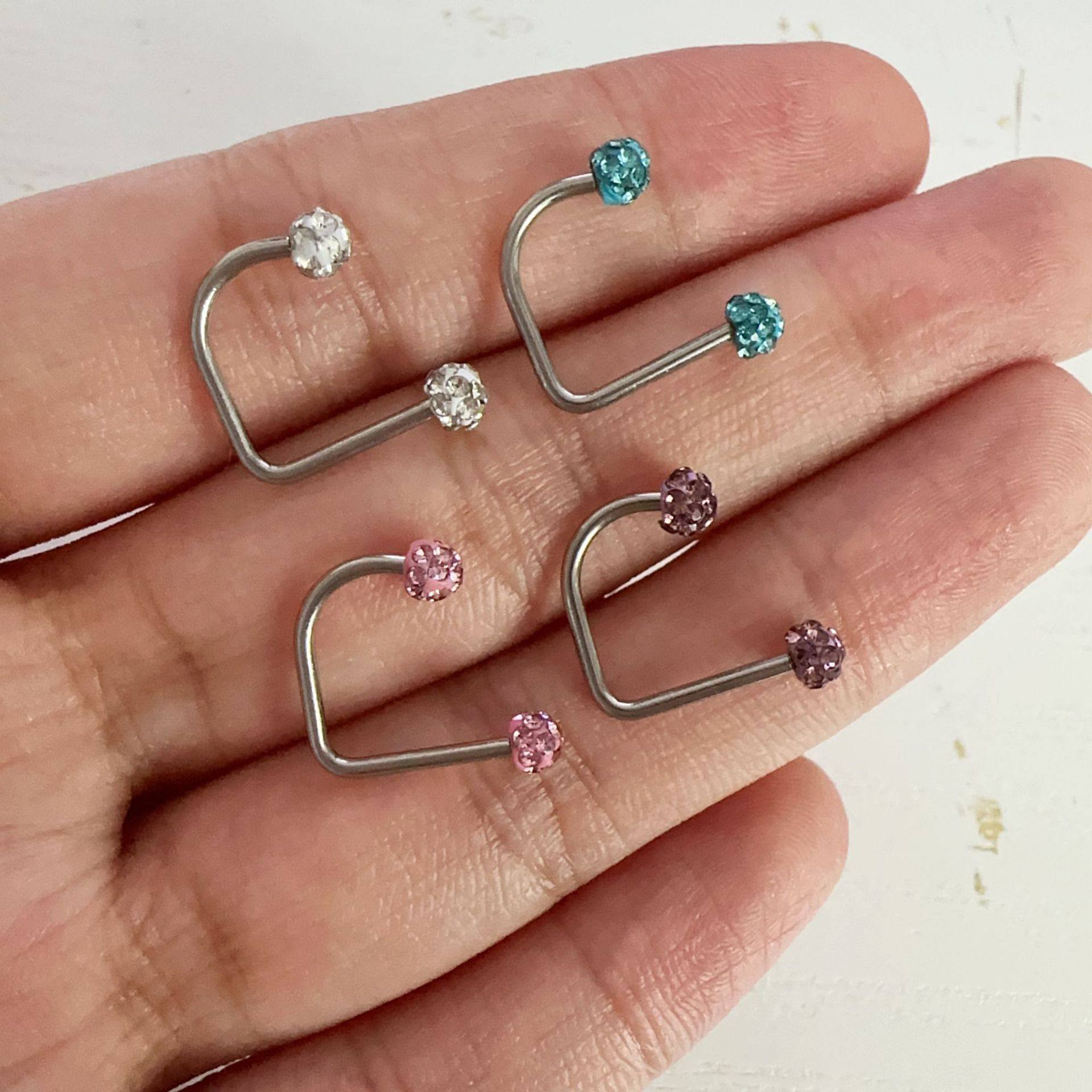 钛钢唇钉唇环泥巴球环马蹄环香巴拉钻义乌穿刺饰品配件唇部,淘宝优惠券,粉丝福利购,淘宝优惠卷