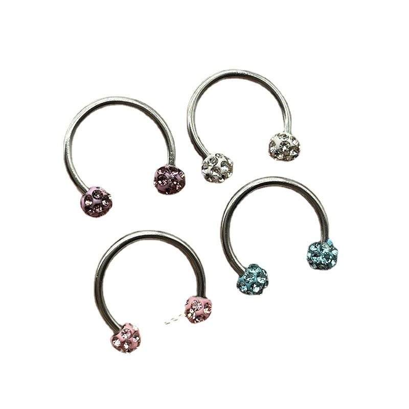 钛钢唇钉唇环泥巴球环马蹄环香巴拉钻义乌穿刺饰品配件唇部,淘宝优惠券,粉丝福利购,淘宝优惠卷
