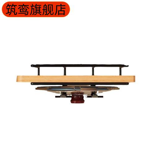 锅盖架橱柜下免打孔砧板架厨房纸巾置物架放置家用菜板收纳架 - 图0