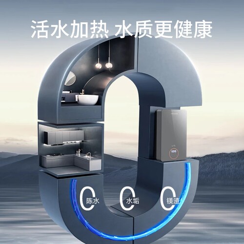 万和电热水器即热式5500W双胆双模速热AI智能变频热水0等待Q3系列 - 图3