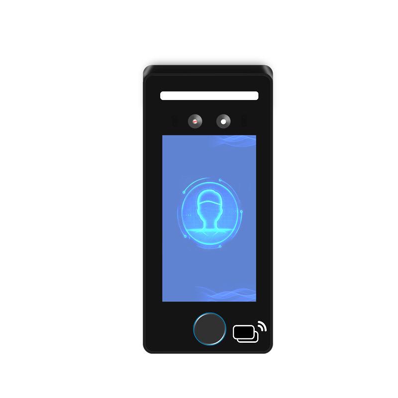 5-inch face fingerprint recognition all-in-one touch screen campus community face scanning visitor management access control and attendance system
