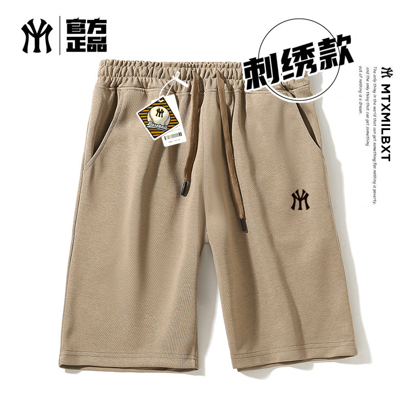 26夏季新款华棉洋基队潮牌印花短裤男女同款潮牌运动休闲五分裤