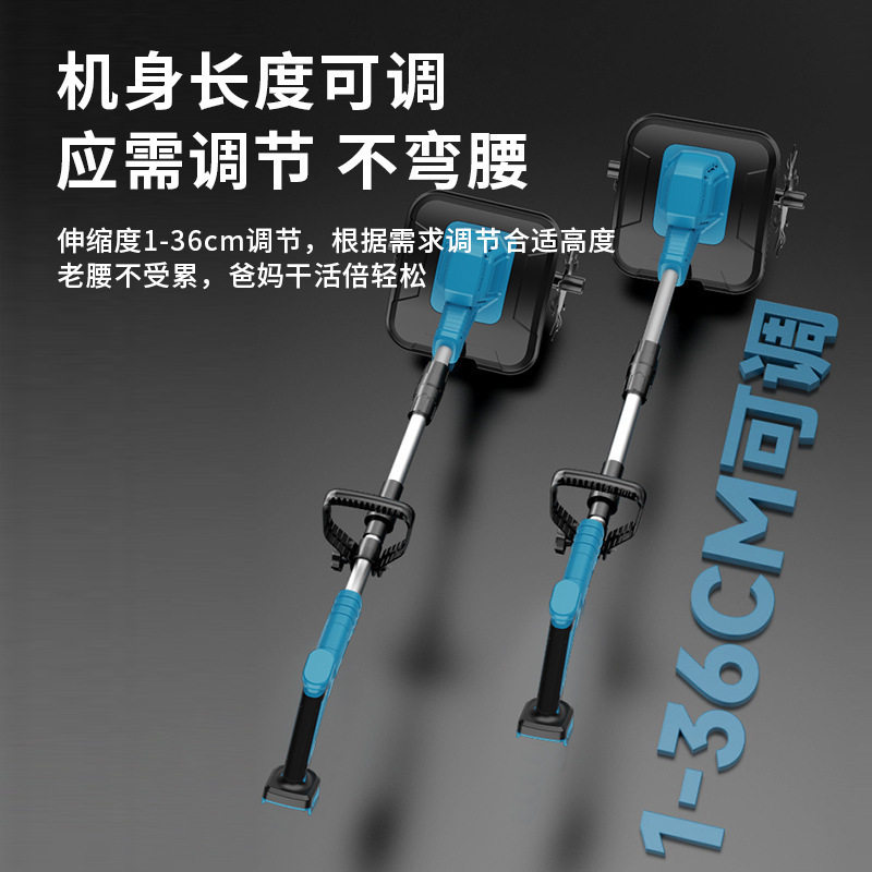 New lithium battery scarifier micro tiller small household handheld electric hoe garden bonsai weeding and soil turning artifact