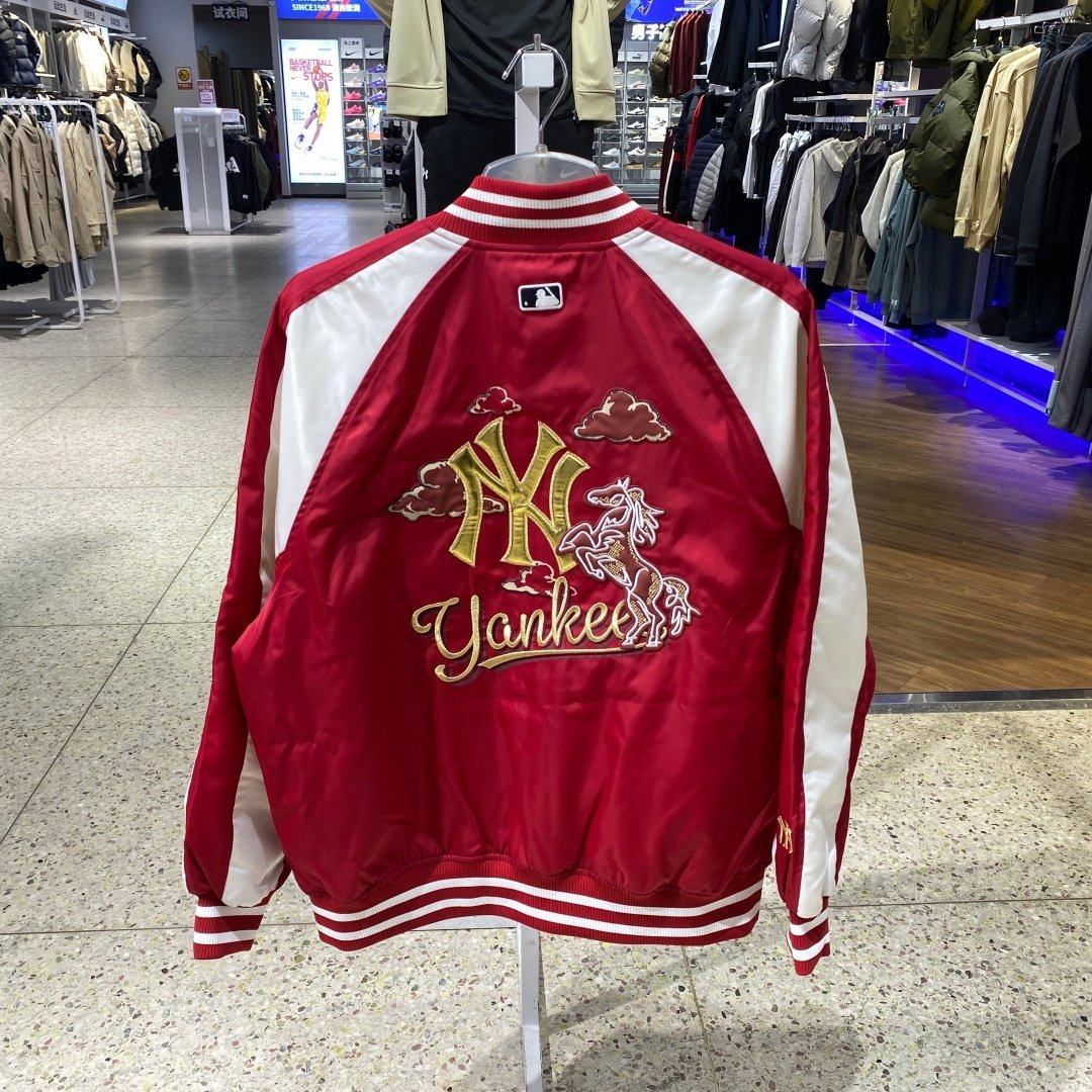 MLB 男女同款26春季新款新年系列生肖马夹棉款棒球夹克3AJPQ0161,淘宝优惠券,粉丝福利购,淘宝优惠卷