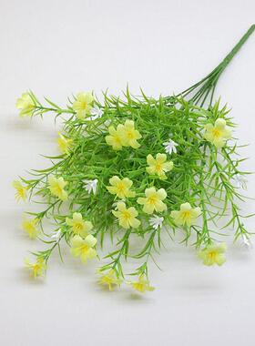仿真花塑料小野菊茉莉花绿植婚礼家居装饰摆件假花满天星拍摄道具