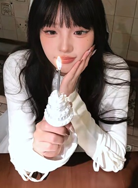 蛋糕蜡烛戒指创意ins风生日装饰戒指3d打印拍照出片神器小众首饰