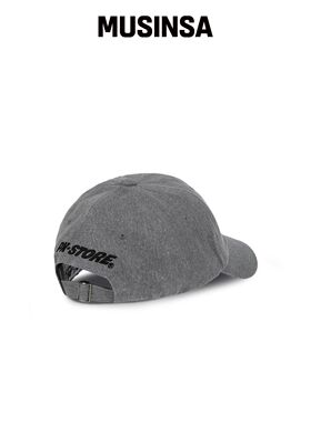 GRAM OUNCE POUND Maple 6-Panel Cap_炭灰色 MU韩国官网直邮进口