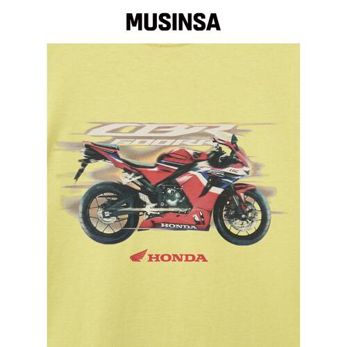 PHYPS MOTORCYCLE CBR 600RR 短袖黄色 MUSINSA韩国官网直邮进口 - 图2