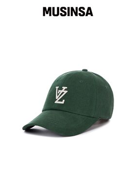 VARZAR 单字母刺绣宽松水洗棒球帽 绿色 MUSINSA韩国直邮官方正品