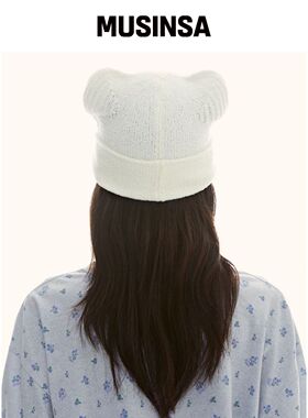LMC TEDDY BEANIE 白色 MUSINSA韩国官网直邮进口