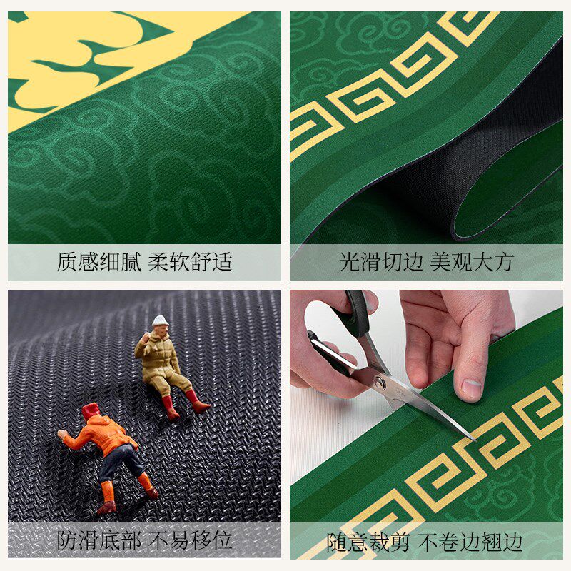 Green kitchen special floor mat long diatom mud water-absorbing oil-absorbing non-slip household foot mat free-cut carpet