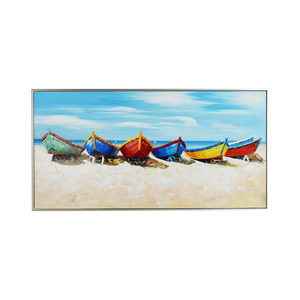 亿辉 客厅装饰画沙发背景墙无框抽象现代风景油画手绘办公室玄关