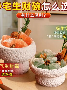 肉桂净化粗盐净宅招财摆件喜马拉雅海盐大颗粒玄关客厅扩香石香氛