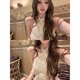ຊຸດ halterneck lace splicing lalan ຂອງທ່ານ