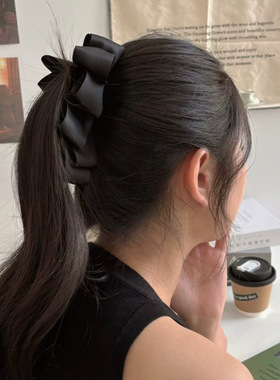 韩系香蕉夹大号发量多扭扭夹高级感精致蝴蝶结发夹女后脑勺发饰