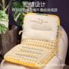 Lamb wool plaid backrest integrated cushion office sedentary thickened bay window tatami sofa cushion waist cushion
