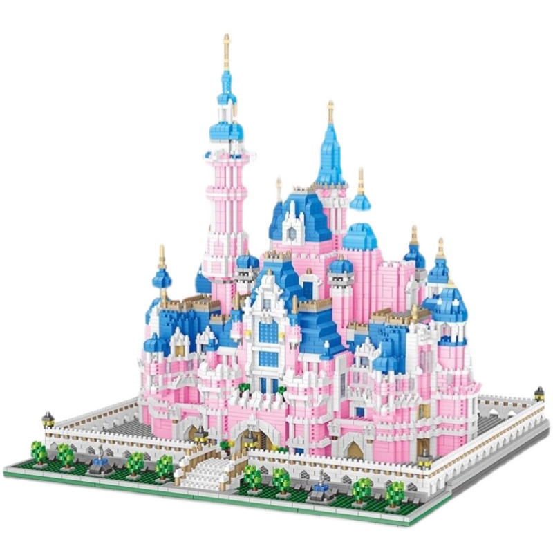 乐高成年高难度巨大型微颗粒立体建筑拼图城堡女孩系列泰姬陵积木-图3