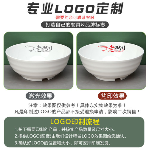 塑料面碗面馆专用密胺碗仿瓷餐具螺蛳粉碗拉面碗麻辣烫碗大碗商用 - 图2