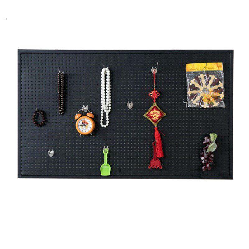 No punching wall hanging hole board wall porous storage rack dormitory kitchen with frame hole board mesh
